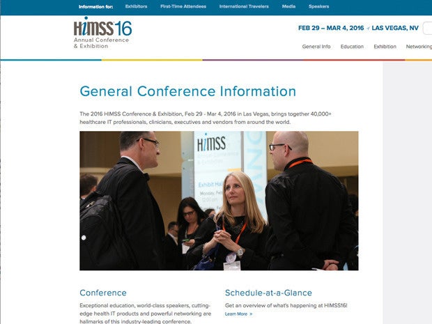 HiMSS 16 conference