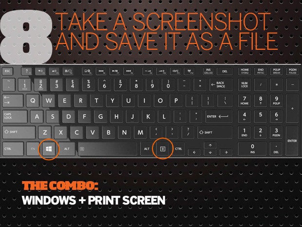 10 Windows 10 keyboard shortcuts - 8 - take a screenshot