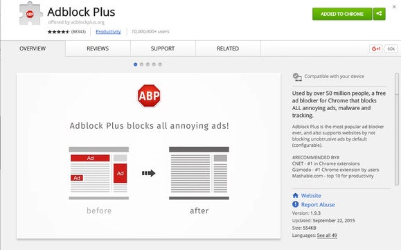 update adblock plus