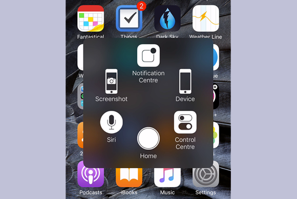 add quick shortcuts and an on screen home button