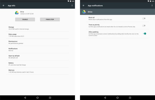 Android 6.0 Marshmallow: App Settings