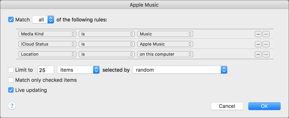 Create Smart Playlists To Find Which Of Your Songs Are Apple Music