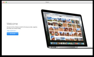 apple photos startup screen