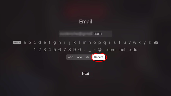 appletv logins recent