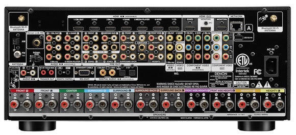 Denon AVR-7200WA receiver rear