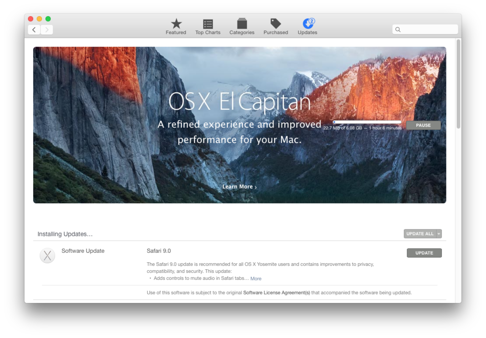 os x el capitan download without app store