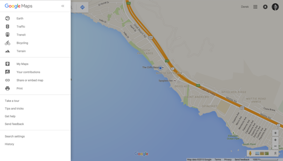 google maps redesign