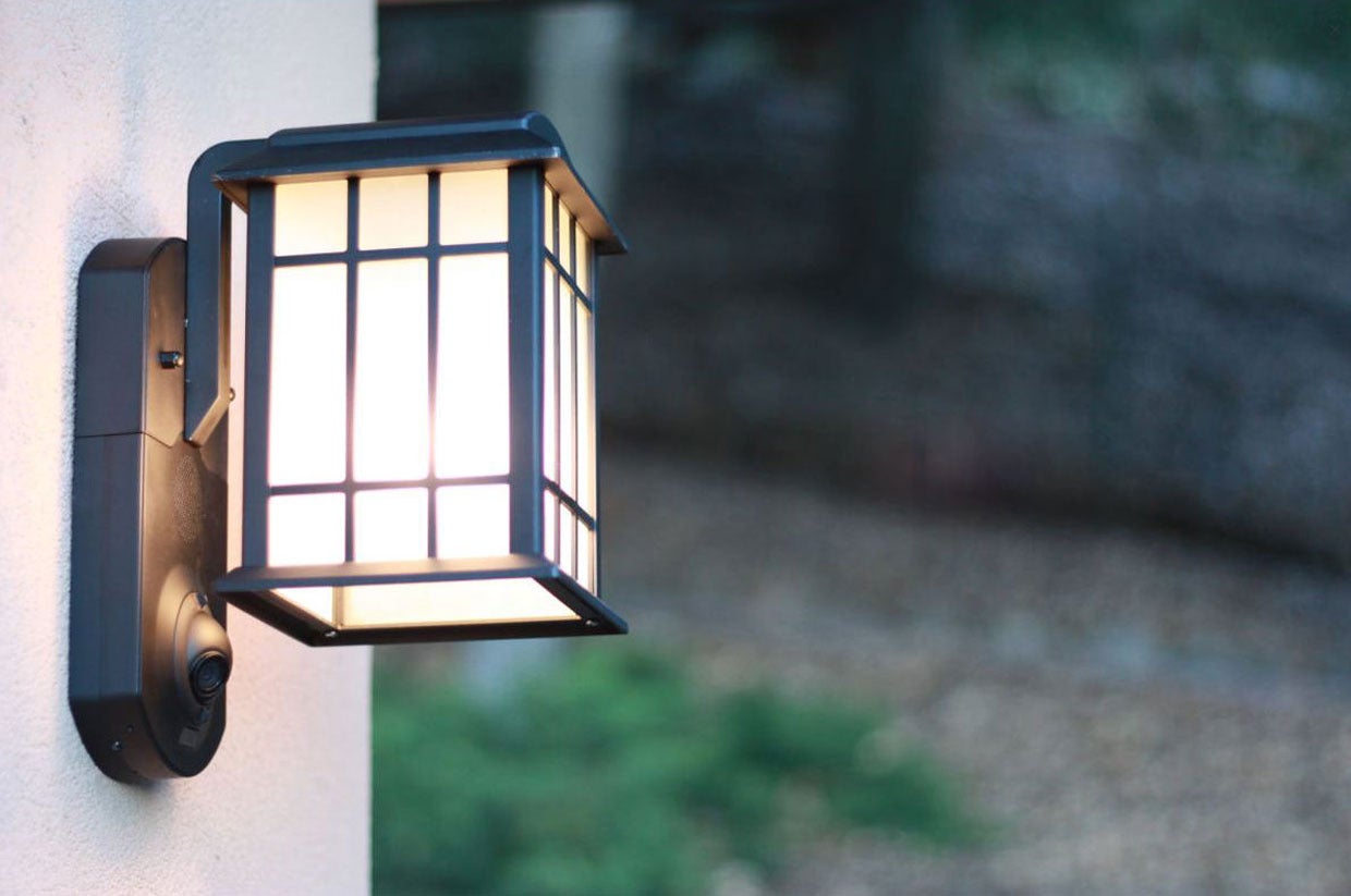 porch light and camera