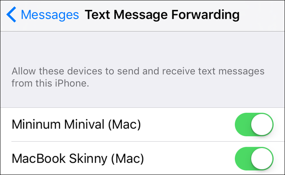 mac911 forward sms settings ios