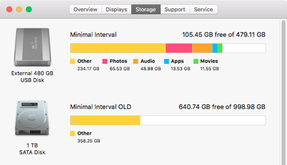 mac911 os x about storage