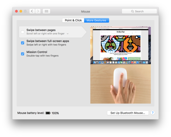 magic mouse 2 gestures