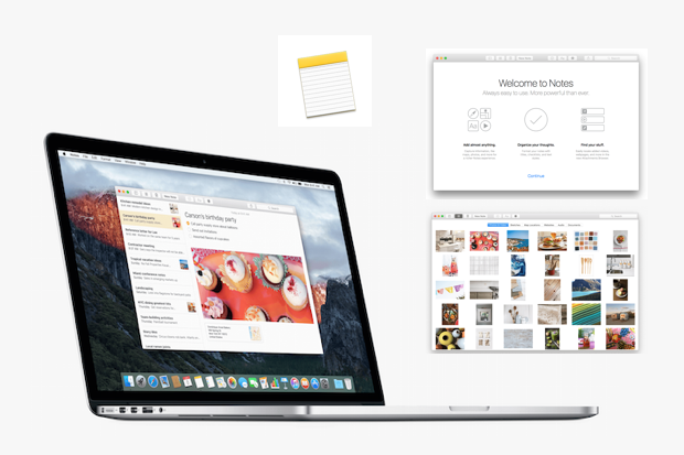 Apple, Notes, OS X, OS X El Capitan, iOS, Macintosh