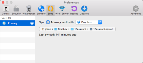 privatei 1password vault change