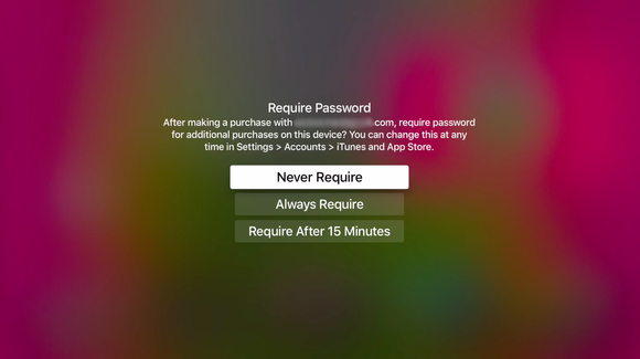 require password blurred