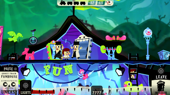 scary carnival train
