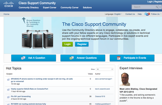 Cisco support community