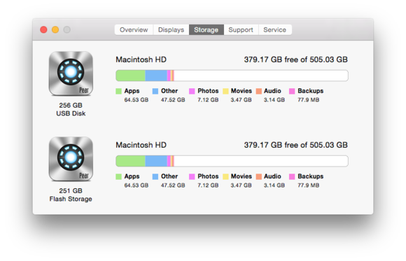 tardisk mac about this mac