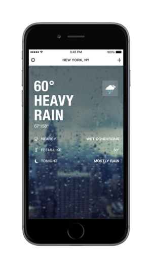 weather channel ios home