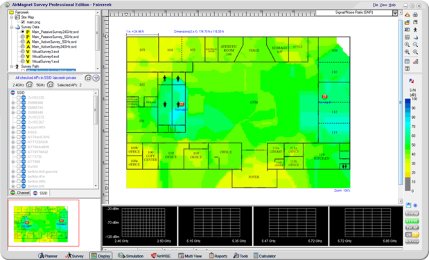 AirMagnet Survey heatmap