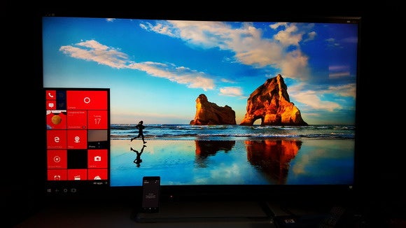 Continuum on a 60-inch display