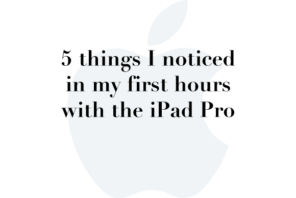 5 things ipad pro