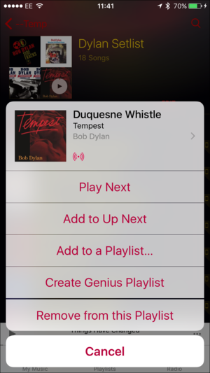 add to up next ios