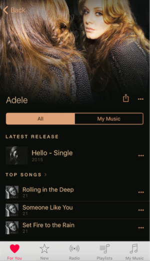 adele on apple music