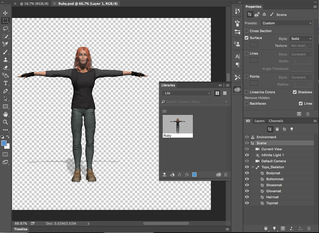 create custom clothing for adobe fuse