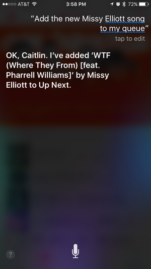 apple music siri