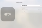 Как отключить voice over на apple tv