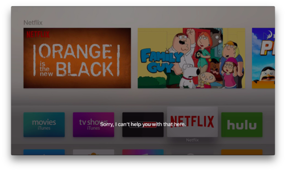 appletv siri no can do
