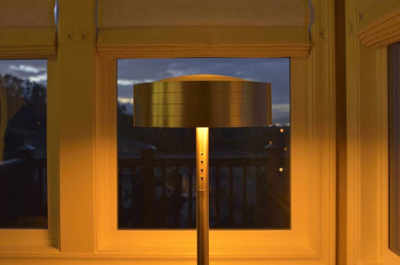 Ario lamp at night
