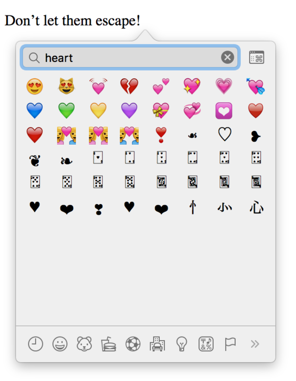 mac emoji search