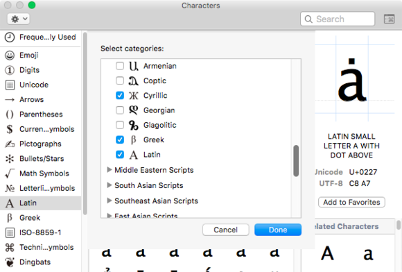 Mac Diacritical Marks Chart