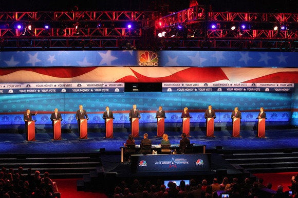 Republican candidates on debate stage
