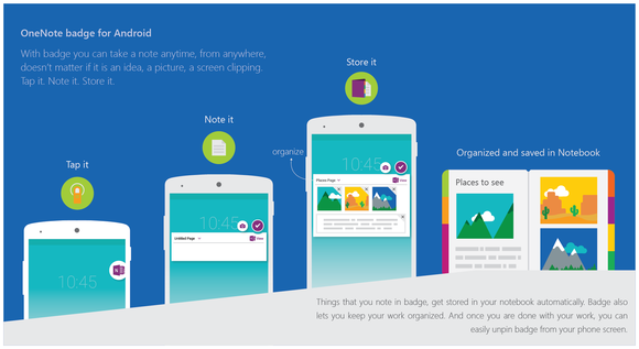 OneNote Android badge