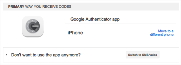 private i google 2fa options