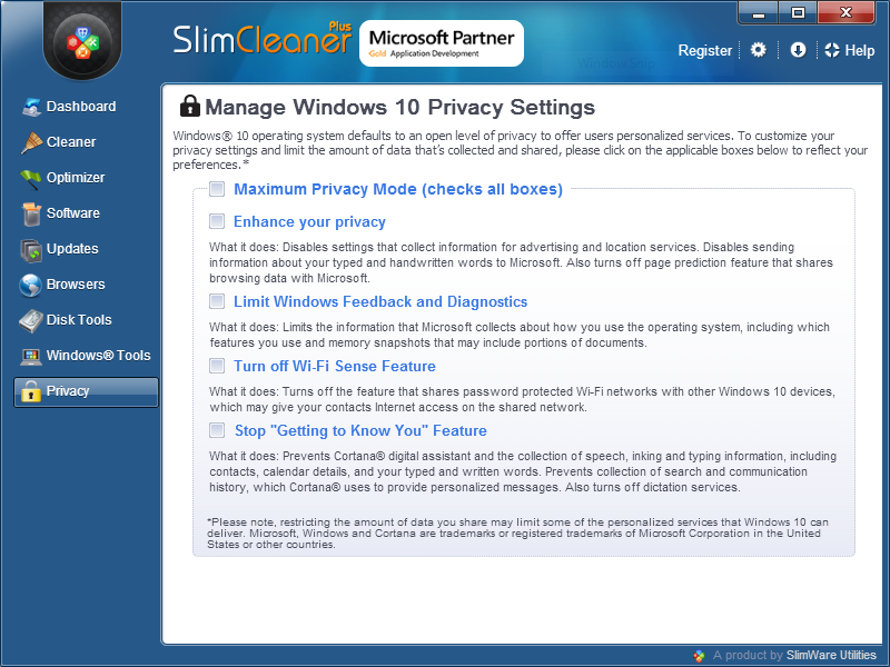 hsn privacy protector for windows 10