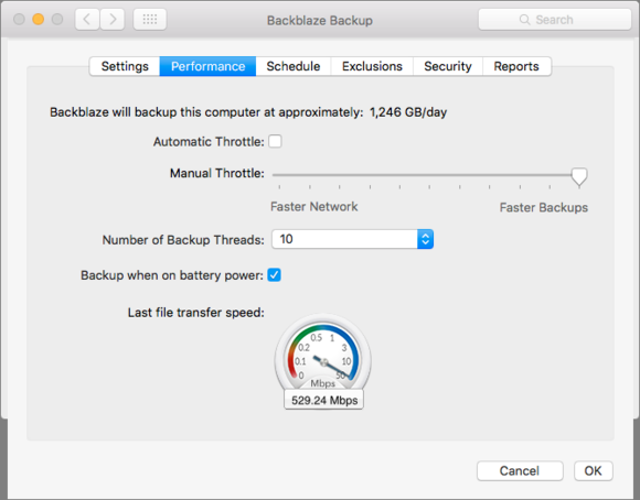 switchingbackups backblaze performance