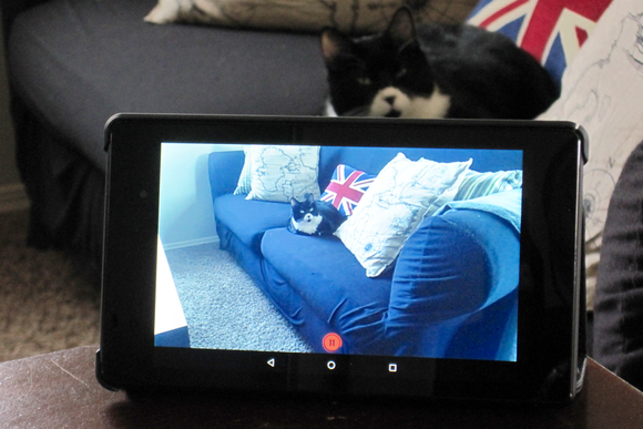 tablet into a security camera 