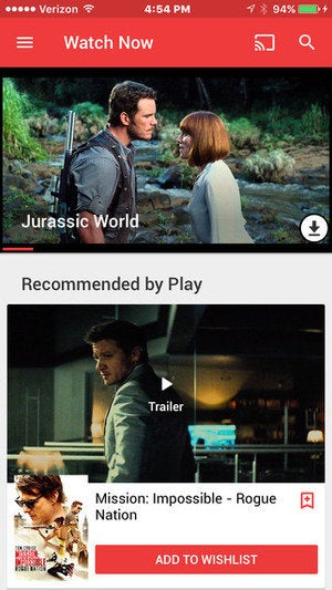 google play movies ios app