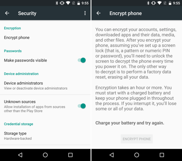 howto dispose phone encryption