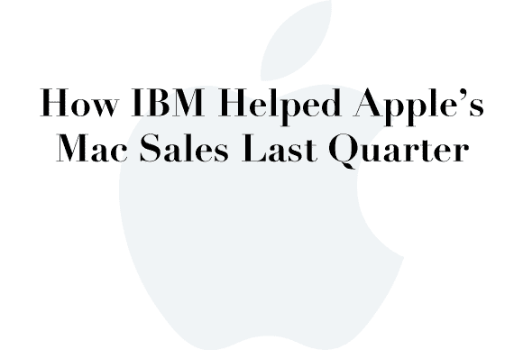 ibm apple mac sales