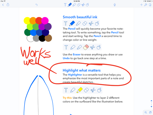 apple pencil with onenote