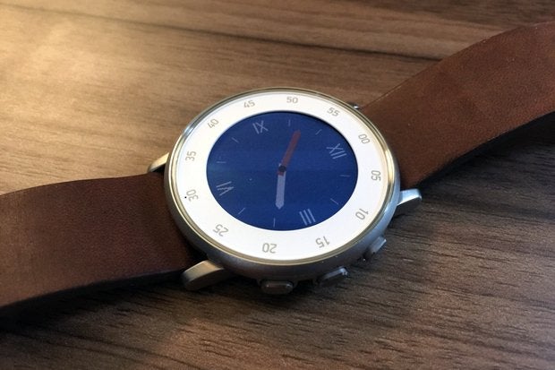 pebble time round smartwatch