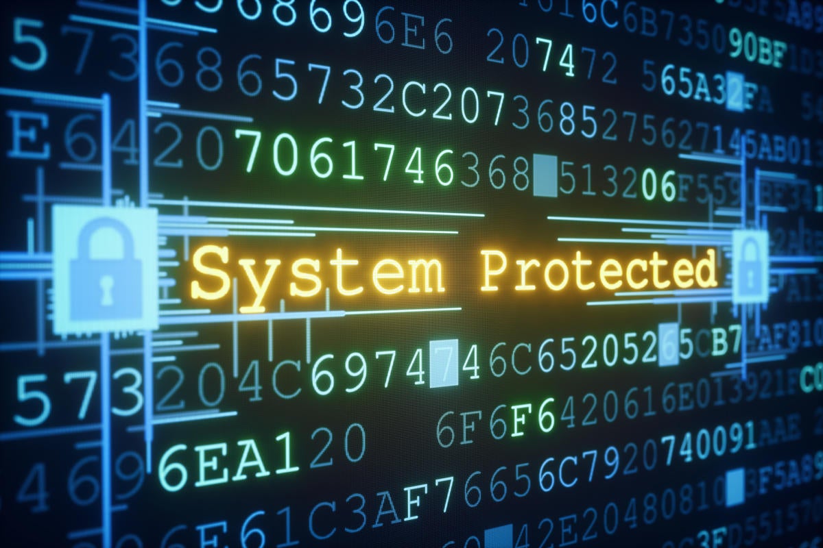 System Protected computer screen security