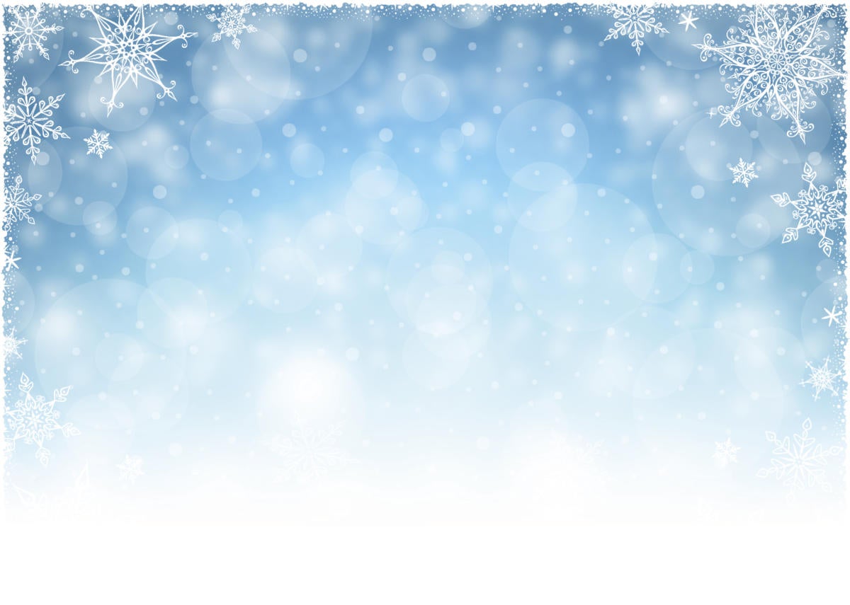 Blue holiday snowflake background