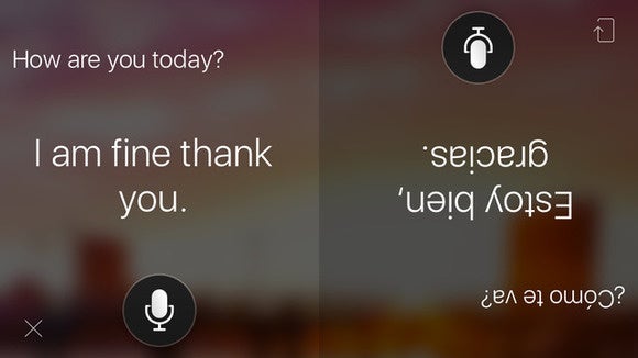 translator flip screen