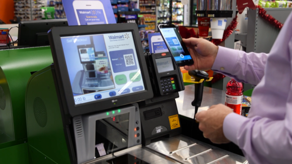 walmart pay system qr code payment own stores mobile rolling its base