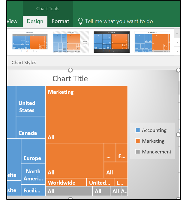 treemap chart excel 2016